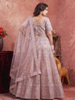 Pink Premium Net Lehenga Choli